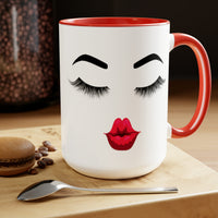 Red Lips and Lashes Gift Mug