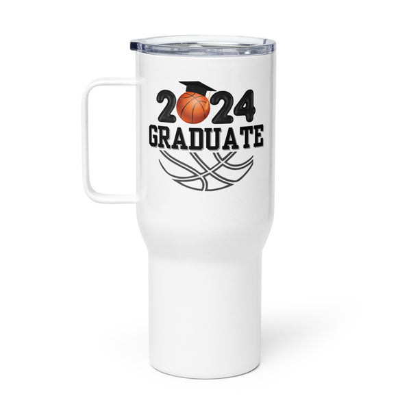 BasketBall Graduate Travel Mug