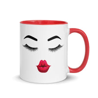 Red Lips and Lashes Gift Mug