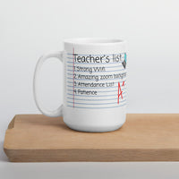 Teacher's List Mug