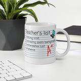 Teacher's List Mug