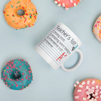 Teacher's List Mug